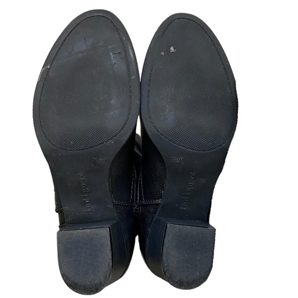 INDIGO RD Tall Boots Side Zip Buckle Detail Slouch Black, Women Size 7.5 - Picture 10 of 12